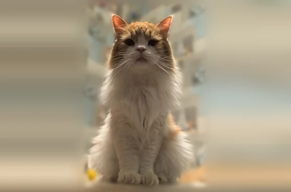 Пропала кошка, Стахановская улица, 21, Пермь — рыжий с белым, метис - photo
