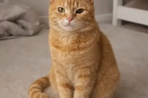 Рыжий, с жёлтыми глазками, не всегда отзывается