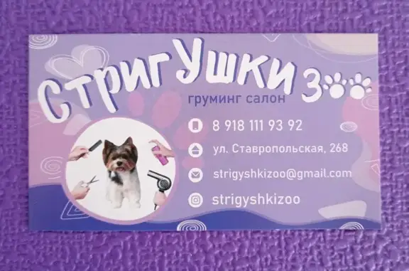 Груминг-салон СтригУшки Зоо
